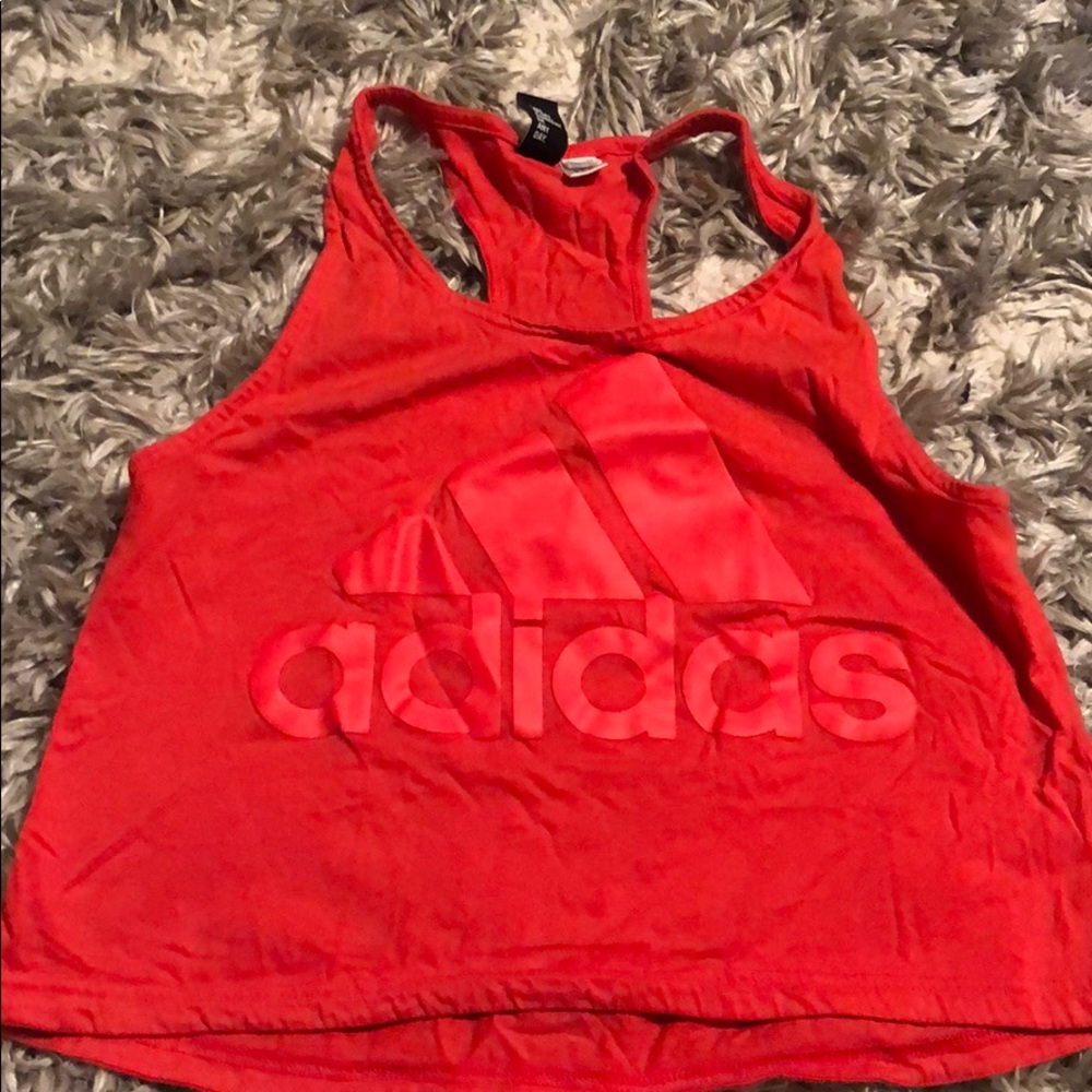 Adidas crop top tank.
